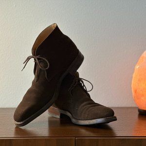 Crockett & Jones Tetbury Boot in Dark Brown Suede UK 8 EUR 42